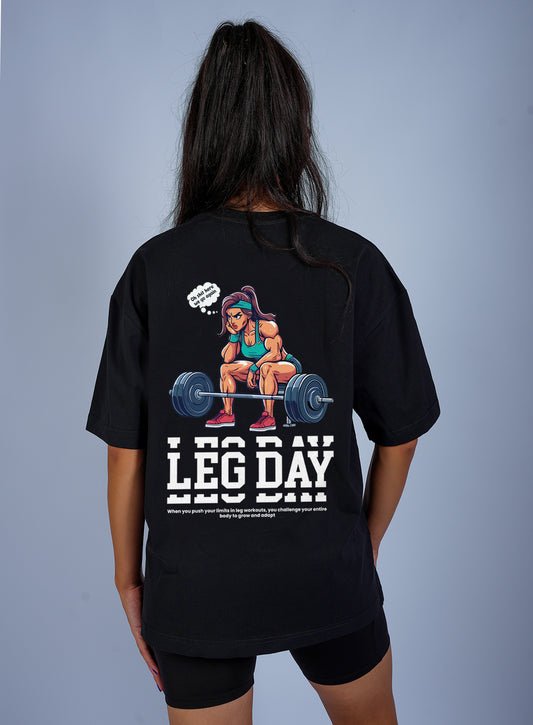 LEG DAY – T-shirt Oversize (Livraison Gratuite)