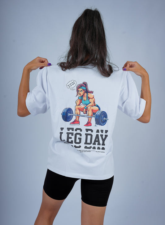 LEG DAY – T-shirt Oversize (Livraison Gratuite)