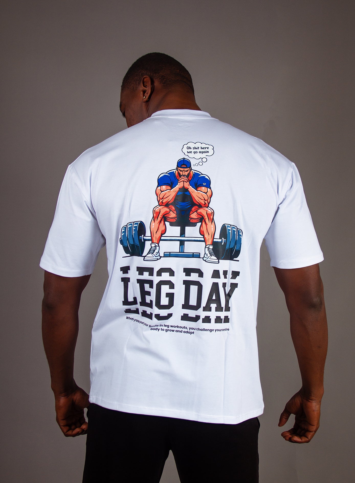 LEG DAY – T-shirt Oversize (Livraison Gratuite)