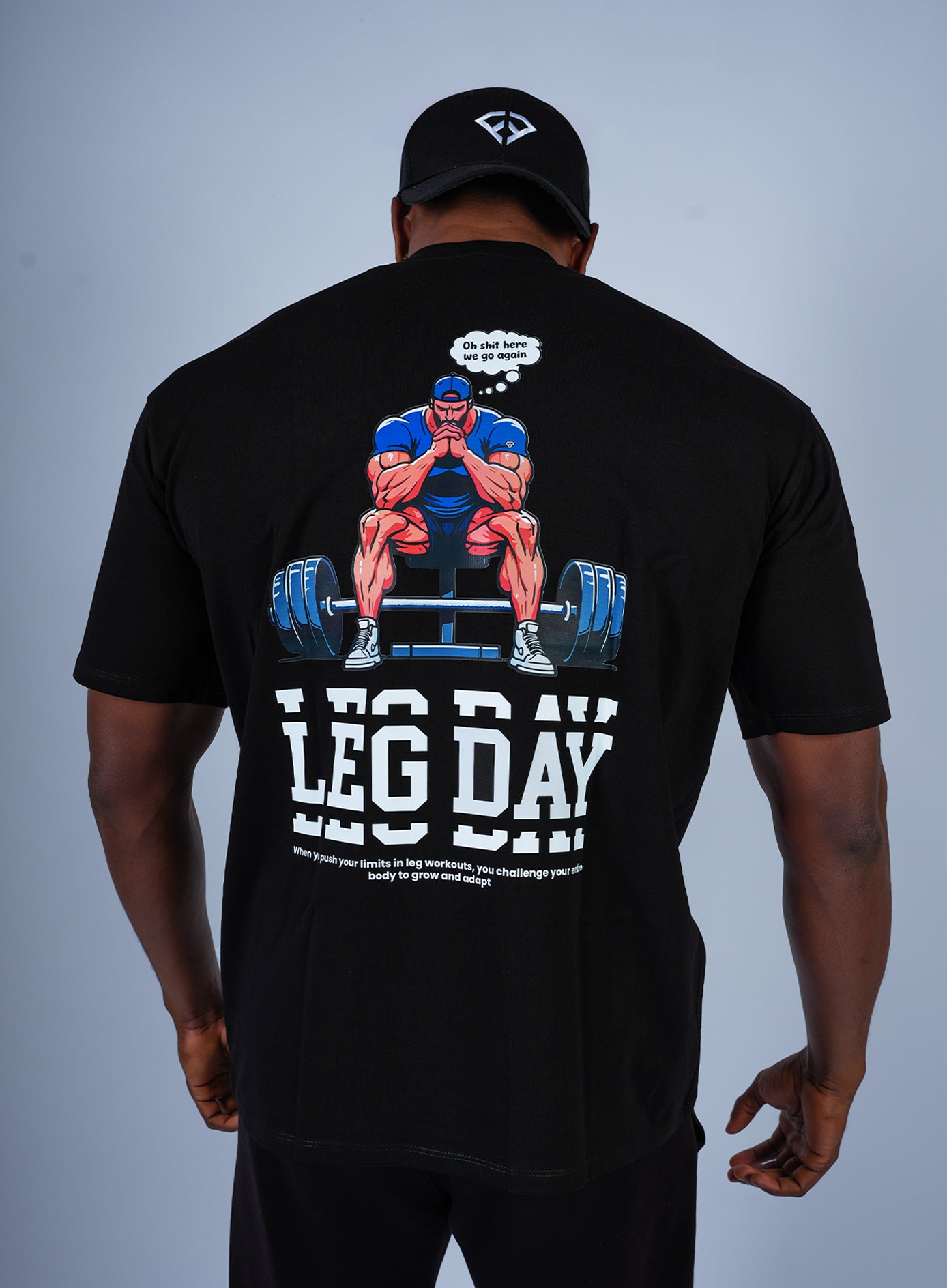LEG DAY – T-shirt Oversize (Livraison Gratuite)