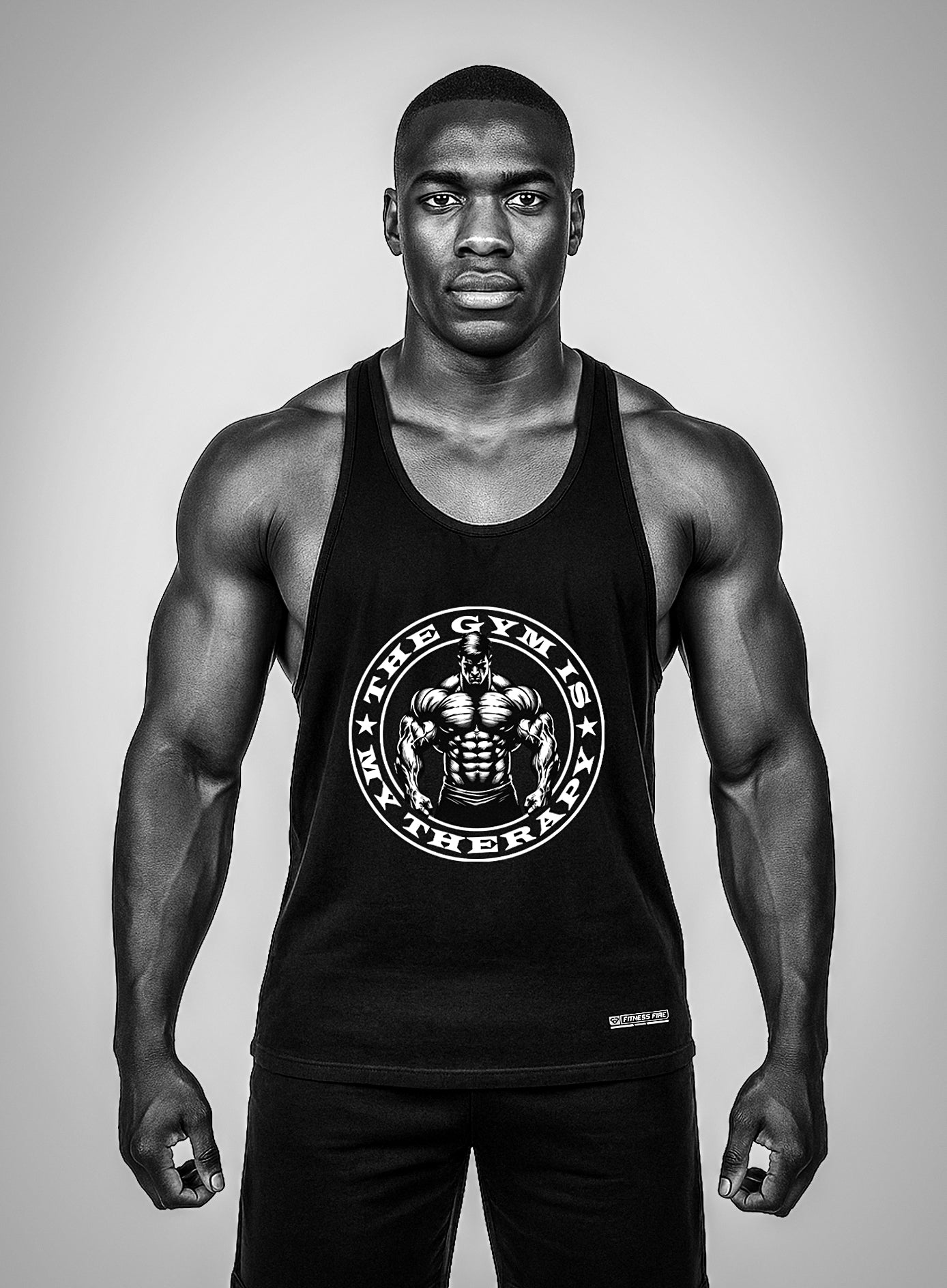 THE GYM IS MY THERAPY – Débardeur Homme (Livraison Gratuite)
