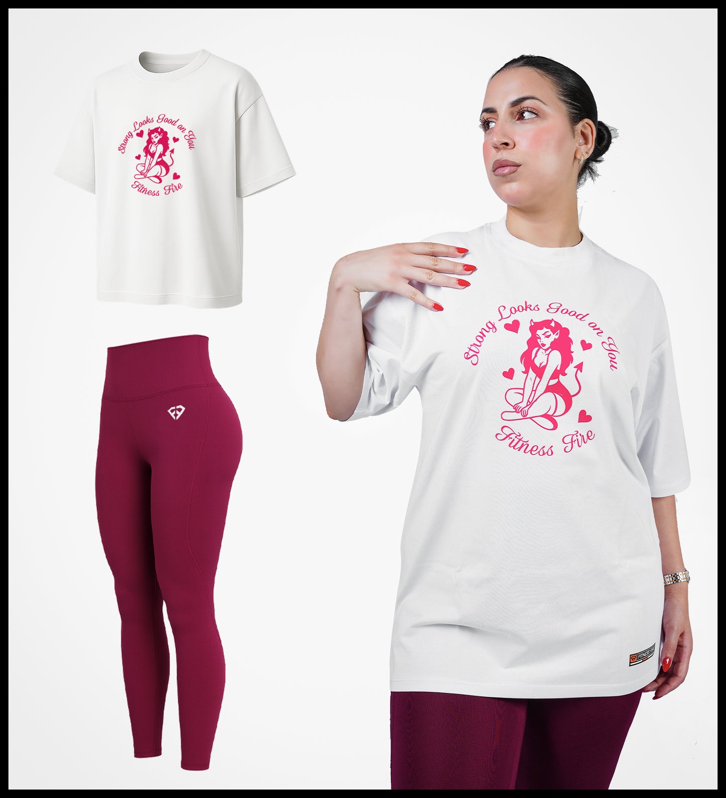 Pack Spécial – T-shirt Oversize + Legging Premium (Livraison Gratuite)