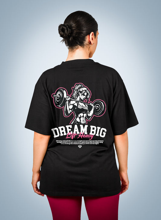 T-shirt Oversized DREAM BIG – Performance & Style (livraison Gratuite)