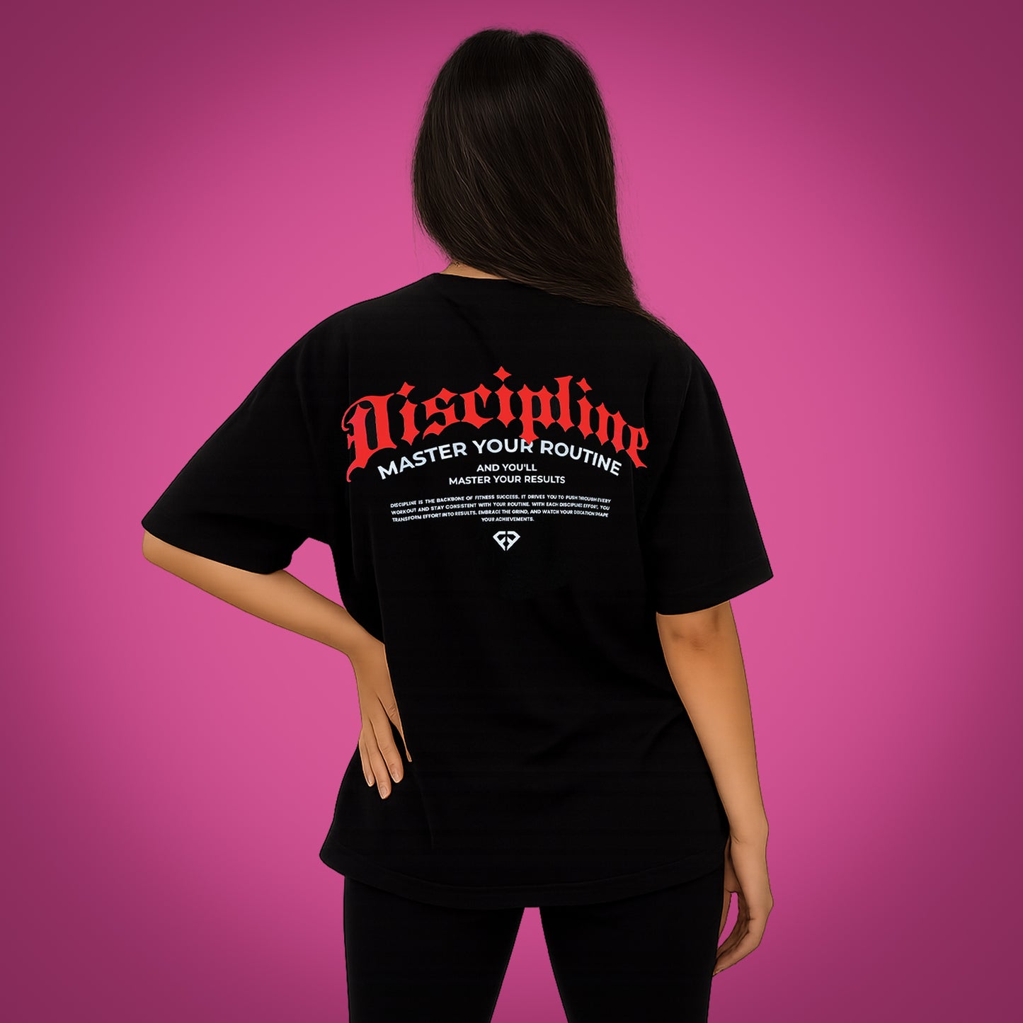 T-shirt Oversized DISCIPLINE – Performance & Style